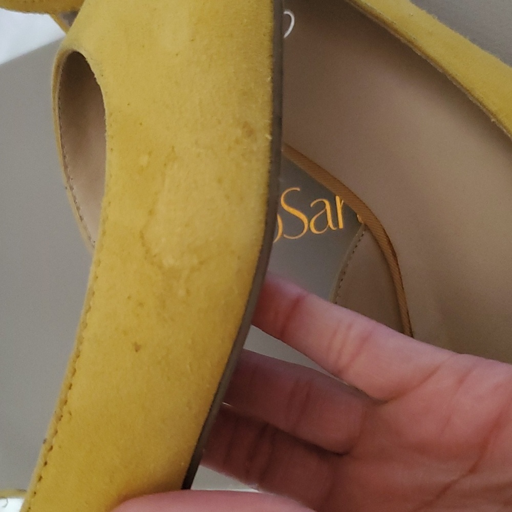Franco Sarto yellow flat shoe sz 9M - Picture 6 of 9